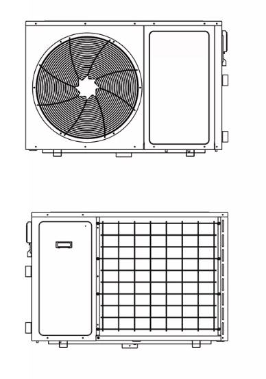 <b>מבנה מערכת משאבת חום לבריכות שחייה</b>